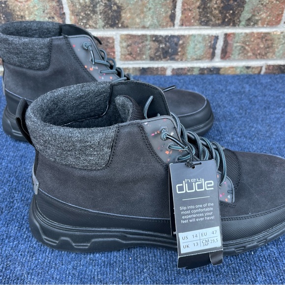 Hey Dude Boots Men Size 14 New W/ Tag w/o box Black SKU: 112664900 - Picture 1 of 15